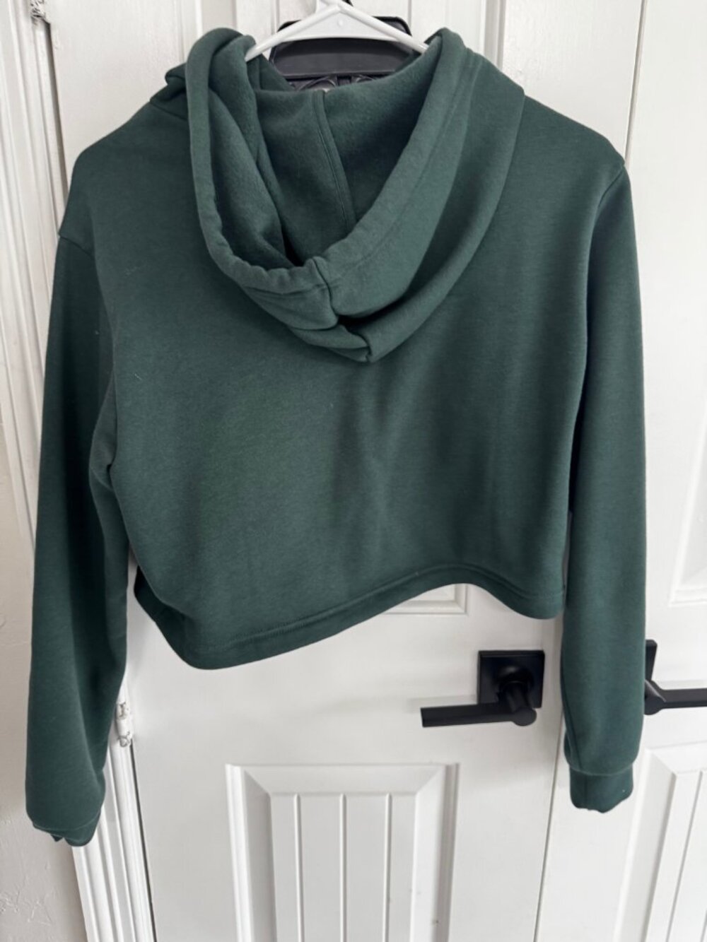 Adidas Green Cropped Hoodie - XS